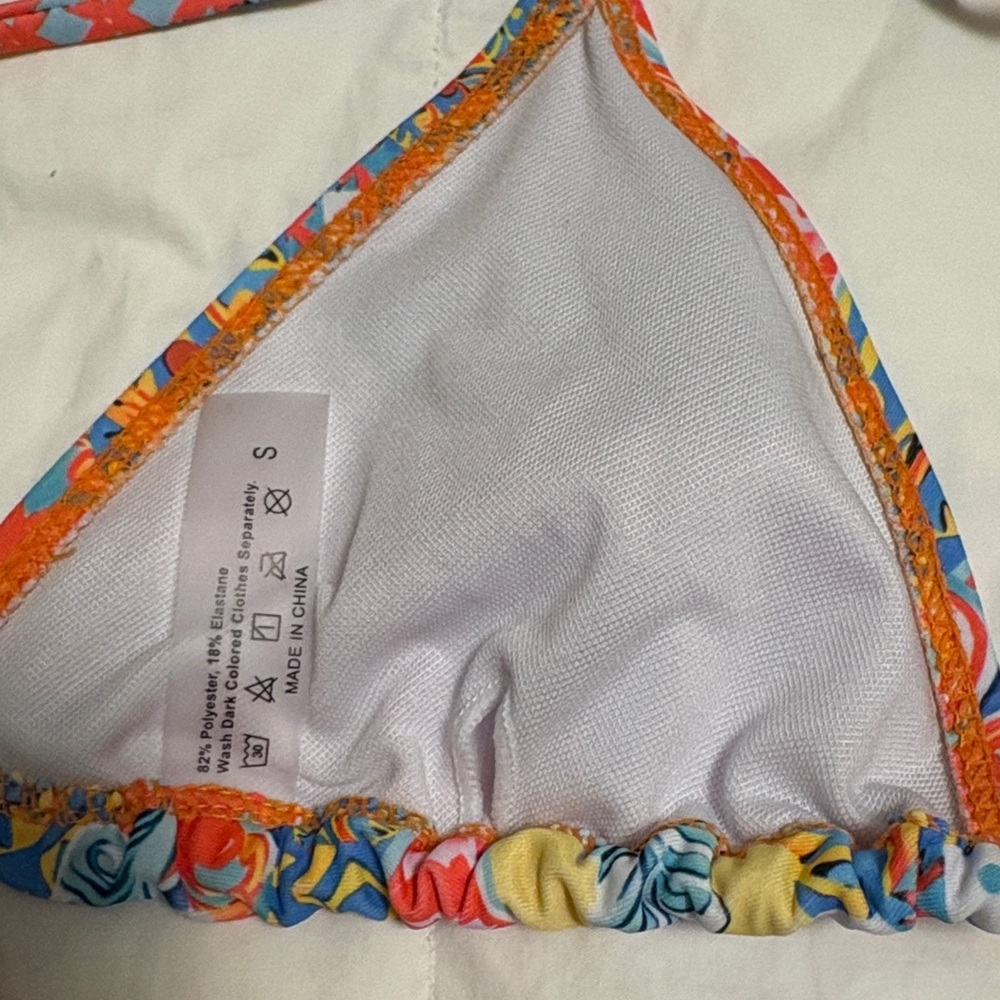 Unbranded Colorful Floral Patchwork String Bikini… - image 5
